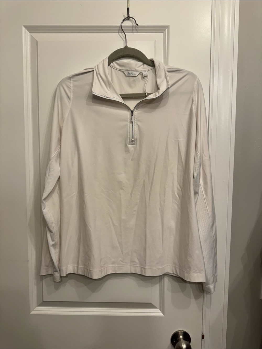 Lady Hagen Cream Long-Sleeve Quarter-Zip Pullover